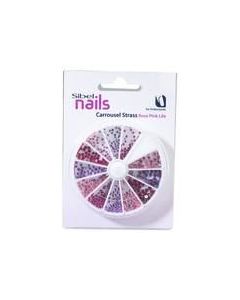 Sibel Carroussel Strass Rose rose/lila