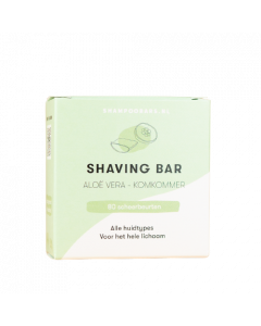 ShampooBars Shaving Bar Aloe Vera &amp; Komkommer 