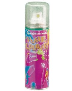 Kleurspray groen glitter