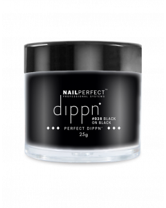 NailPerfect Acrylic Perfect Dippn&#039; 038 Black On Black 25gr