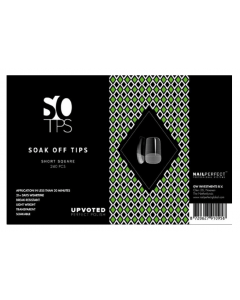 NailPerfect UPVOTED Soak Off Tips Short Square
