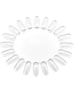 NailPerfect Color Wheel Oval Clear 20 tips